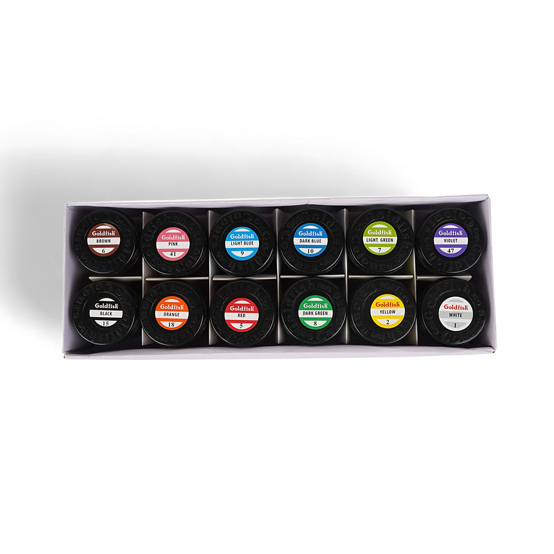 Goldfish Poster Colours Set – 12 x 30ml Vibrant Colors for Art and Craft