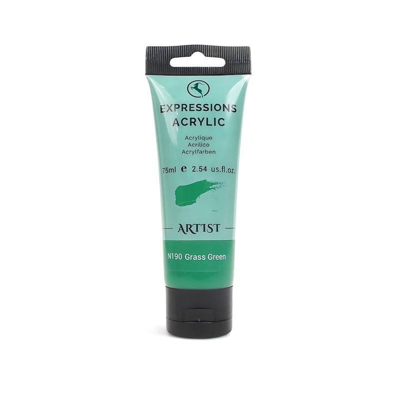 Expressions 75ml Acrylic Paint Tube – Premium Artist Acrylics in 33 Unique Colors