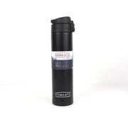 Homeatic Leisure & Sports Bottle – Stainless steel insulated water bottle with a secure lid, suitable for gym, travel, and daily hydration. BLACK

