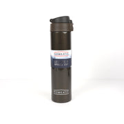 Homeatic Leisure & Sports Bottle – Stainless steel insulated water bottle with a secure lid, suitable for gym, travel, and daily hydration. - BROWN