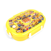 Homeatic Minions Stainless Steel Lunch Box featuring a colorful design, perfect for kids to carry meals while enjoying their favorite characters.

