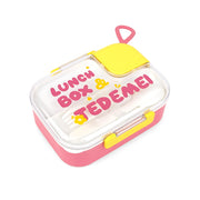 Homeatic Multifunctional Stainless Steel Lunch Box featuring a versatile design with separate compartments and utensils, perfect for packing meals while on the go.

