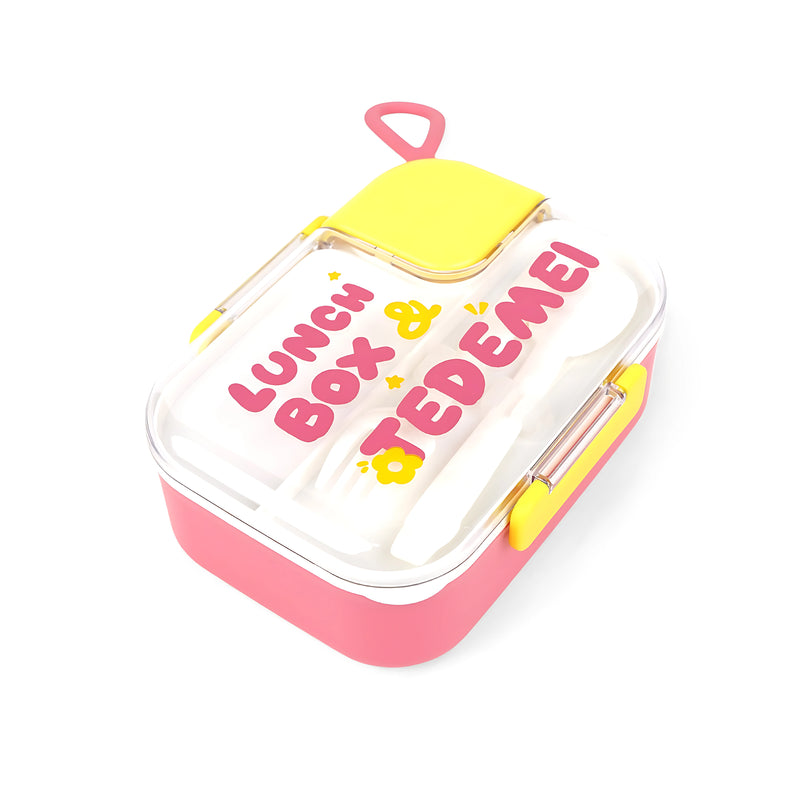 Homeatic Multifunctional Stainless Steel Lunch Box featuring a versatile design with separate compartments and utensils, perfect for packing meals while on the go.

