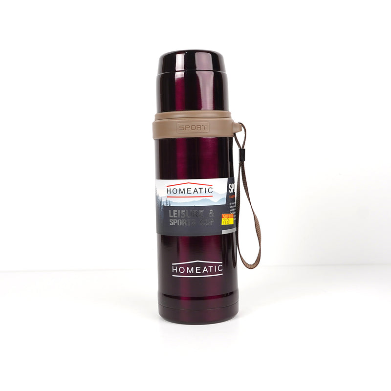 Homeatic Sports & Leisure Thermo Bottle – Insulated Stainless Steel Flask