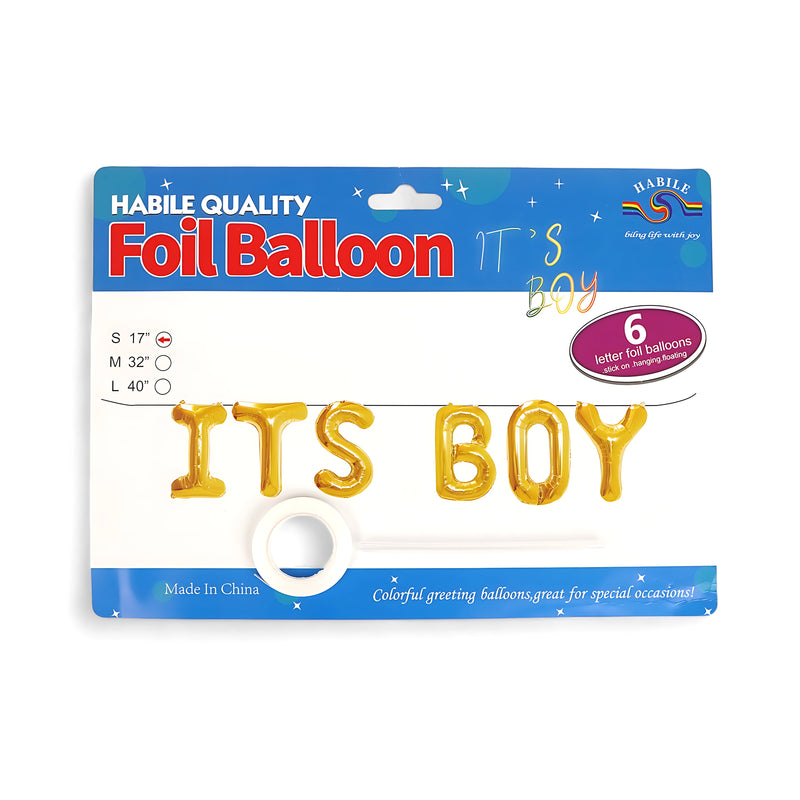 "IT'S A BOY" Foil Balloon Set – Perfect for Baby Boy Celebrations