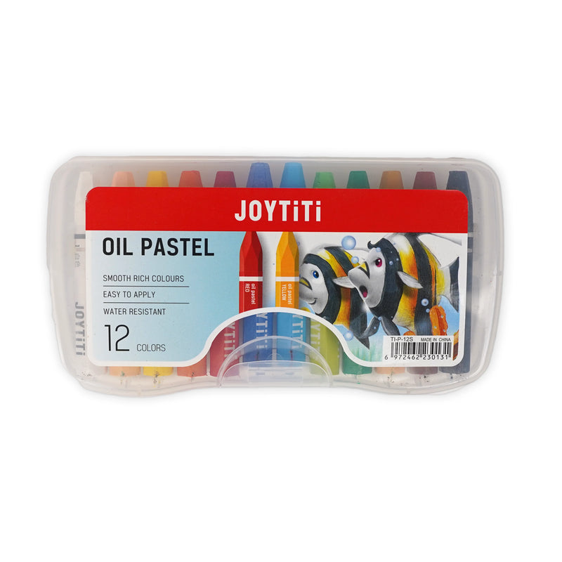 JOYTITI Oil Pastel Set - Available in 12, 18, 24, 48 and 55 Smooth & Water-Resistant Colors | Premium Quality for Artists