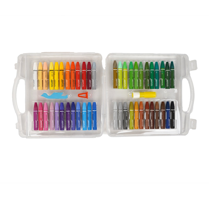 JOYTITI Oil Pastel Set - Available in 12, 18, 24, 48 and 55 Smooth & Water-Resistant Colors | Premium Quality for Artists