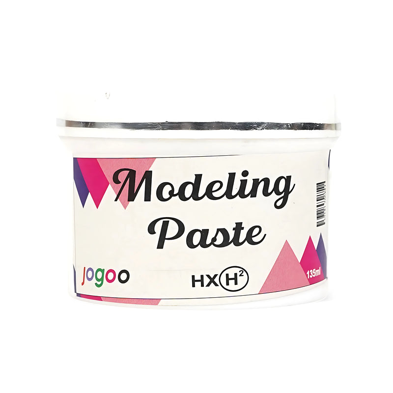 Jogoo Modeling Paste, 135 ml container, ideal for adding texture and depth in art and craft projects.

