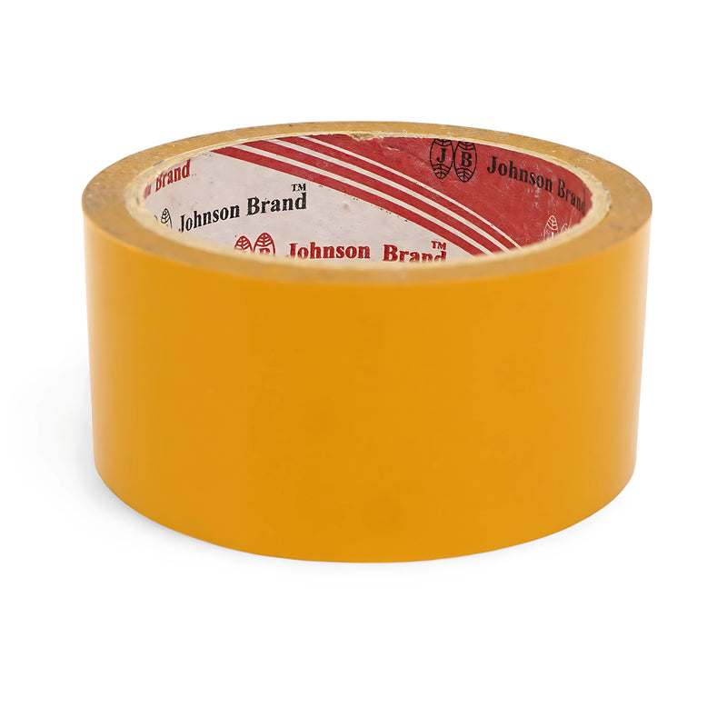 Johnson Brand orange packaging tape roll with strong adhesion, ideal for secure packaging, shipping, and storage.

 Medium