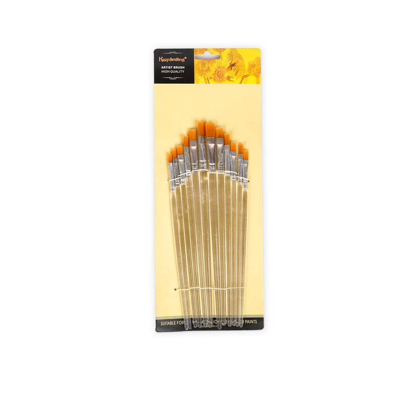 Keep Smiling High-Quality Artist Brush Set – 12 Premium Brushes