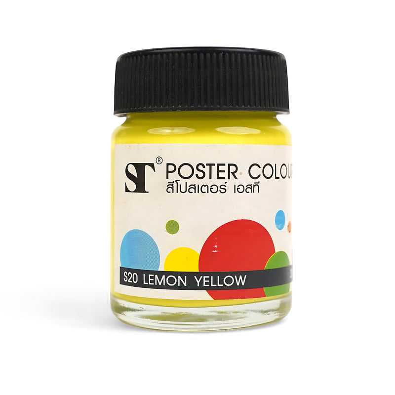 ST Poster Colour Individual Jars - High-Quality Pigmented Poster Paint