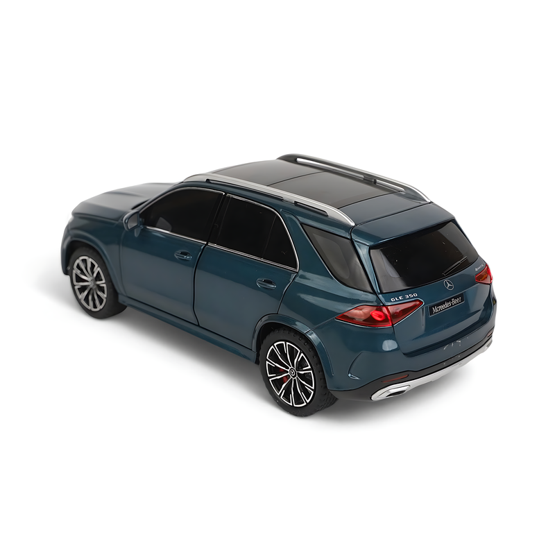 Luxury Mercedes-Benz Diecast Model SUV - Sleek Blue with Functional Doors and Trunk