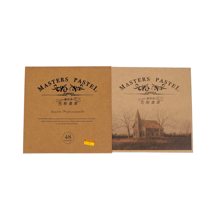 MARIE'S MASTERS PASTEL | Premium 12, 24, 36, 48 Colour Pastel Sets with Brush