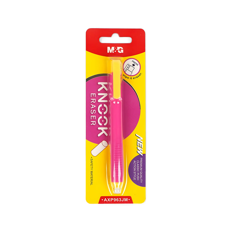 M&G Knock Eraser – Easy Press, Retractable Eraser for Precision Erasing