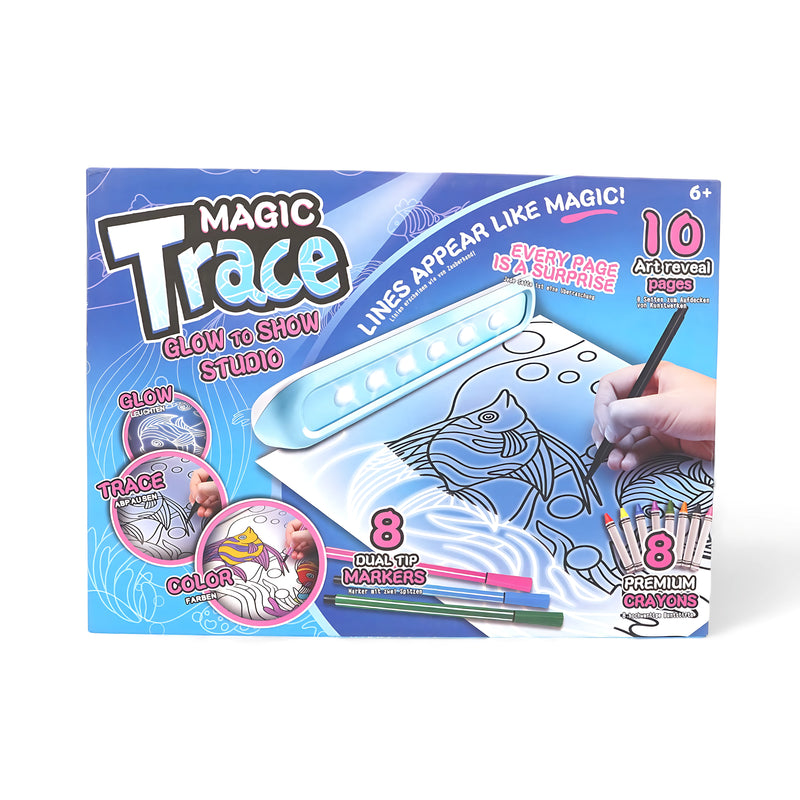 Magic Trace Glow to Show Studio - Art Reveal Set for Kids (Age 6+)