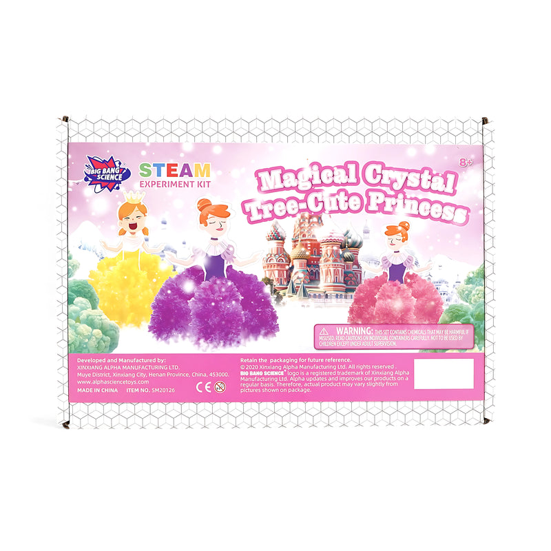 Magical Crystal Tree - Cute Princess STEAM Experiment Kit for Kids (Age 8+)
