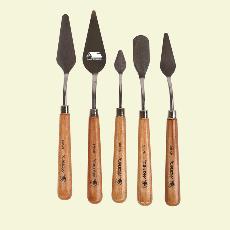 Marie’s GV305 Oil Painting Knife Set – 5 Piece Soft Tip Set