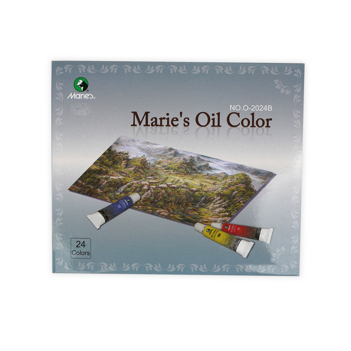 Marie's Oil Colors - 24 Pieces Color Tubes - 12 ml Tubes | Professional Artist Quality Paint Set