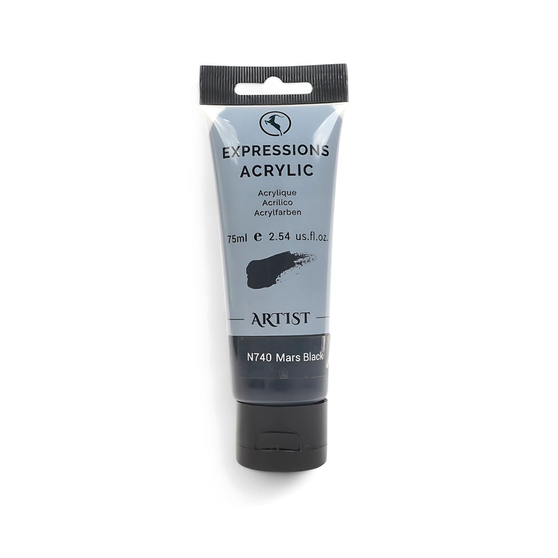 Expressions 75ml Acrylic Paint Tube – Premium Artist Acrylics in 33 Unique Colors