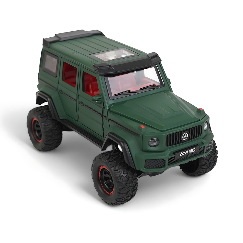 Mercedes-Benz AMG G-Class Diecast Model - Rugged Green Off-Road SUV Miniature with Realistic Details