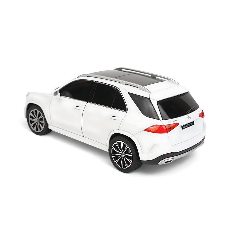 Mercedes-Benz GLE Diecast Model - Elegant White Luxury SUV Miniature with Opening Doors and Detailed Interior
