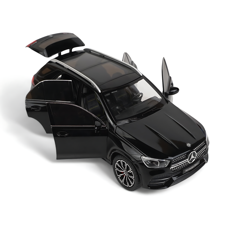 Mercedes-Benz GLE Diecast Model - Sleek Black Luxury SUV Miniature with Opening Doors and Detailed Interior