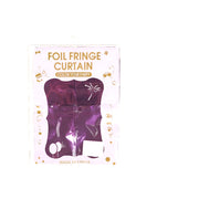 foil fringe curtain, metallic fringe backdrop, party backdrop decoration, purple foil curtain, event decor, photo booth backdrop, party fringe curtain, shiny foil decoration, birthday party decor, purple fringe curtain







