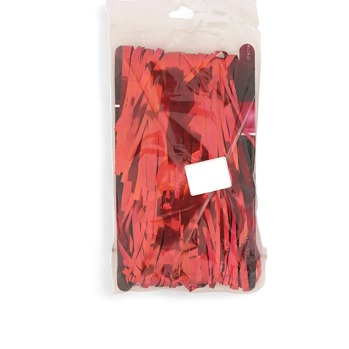 Metallic Foil Fringe Curtain – Party Backdrop Decoration (Available in Red, Silver, Gold, and Black)