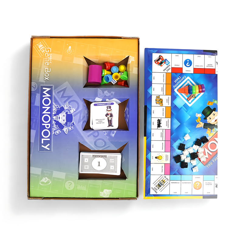 Monopoly 3-in-1 Fast-Dealing Property Trading Game – Ultimate Family Game for Ages 7+