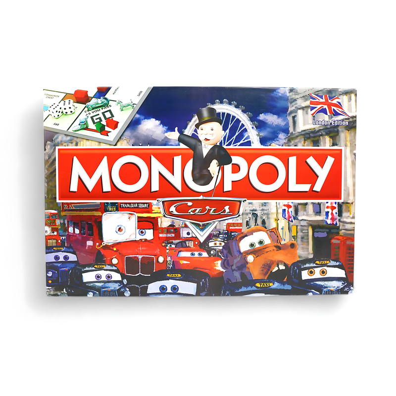 Monopoly Cars Edition – London Adventure Board Game for Kids and Families