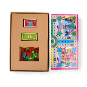 Monopoly & Ludo 3-in-1 Premium Edition Game Set with wooden board, featuring vibrant design for family fun and classic gaming.

