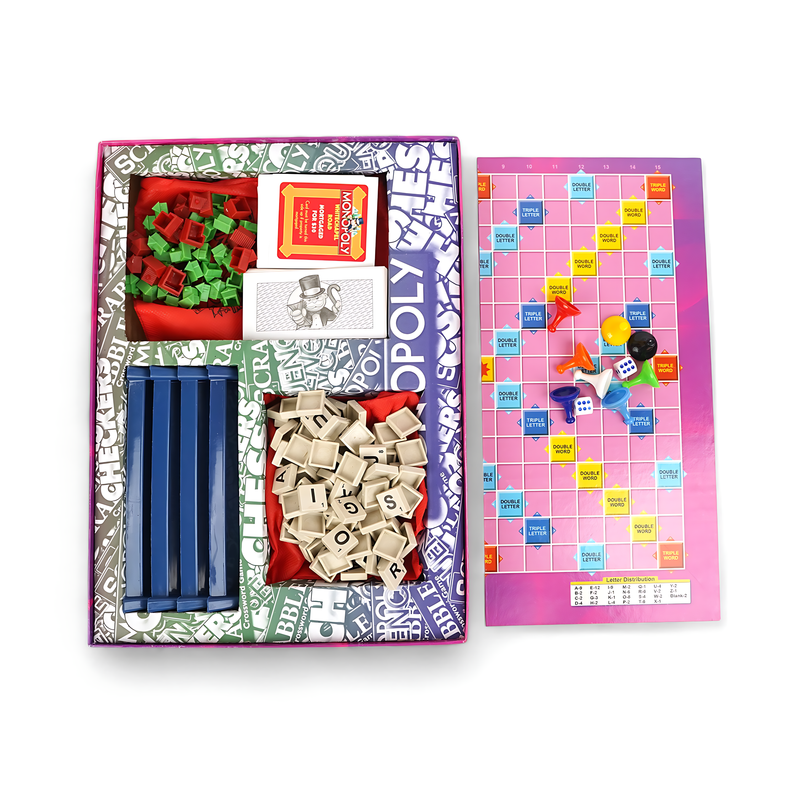 Monopoly and Scrabble - 2-in-1 Board Game for Endless Fun