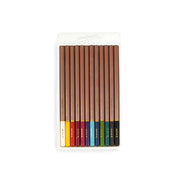 Mont Marte Signature Pastel Pencils Set - 12 Colors, blendable pastel pencils for detailed artwork and smooth gradients.

