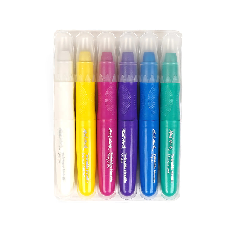 Mont Marte Twistable Metallics - Signature Set (6 and 12 Pieces Sets)