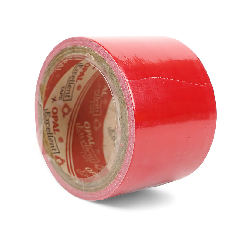 Opal Excellent red packaging tape roll with strong adhesion, ideal for secure sealing and shipping.

