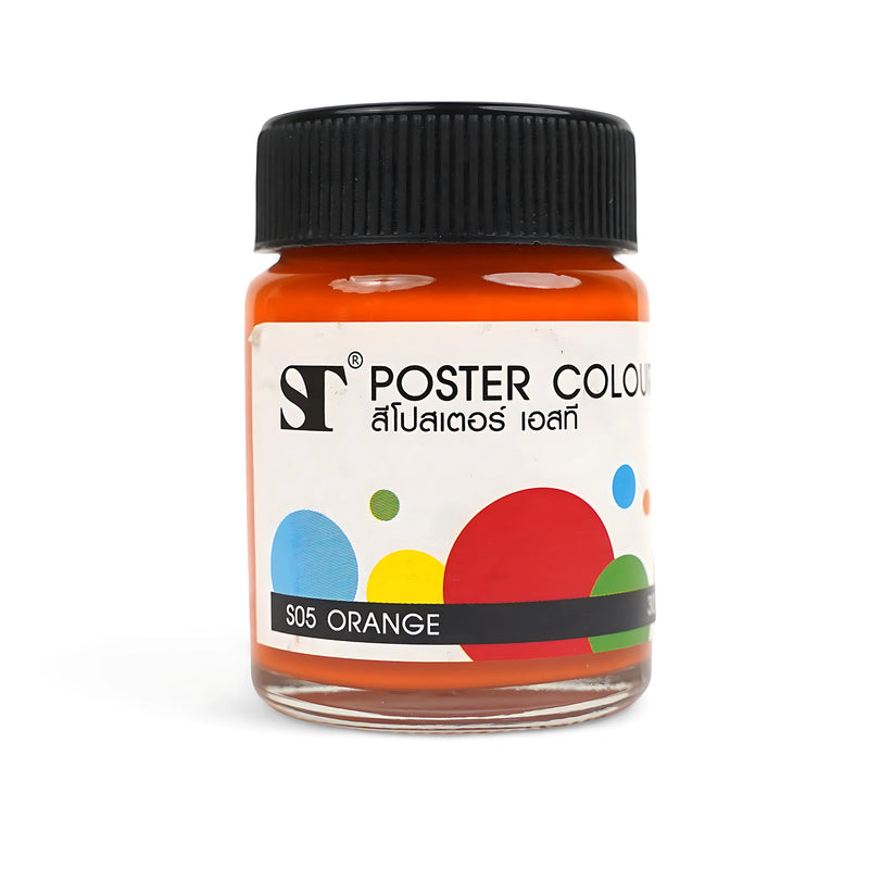 ST Poster Colour Individual Jars - High-Quality Pigmented Poster Paint