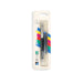 Parker Jotter Black Fountain Pen with medium nib in eco-friendly packaging, featuring a blue ink cartridge and stainless steel cap for smooth writing.

