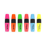 Pelikan Textmarker 490 Highlighter Set of 6, featuring ergonomic design and vibrant colors with chisel tips for versatile use.

