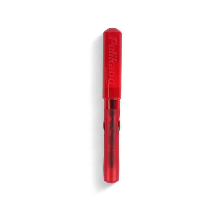 Pelikano Junior Fountain Pen – Red & Bubblegum Purple Variants – Medium Nib