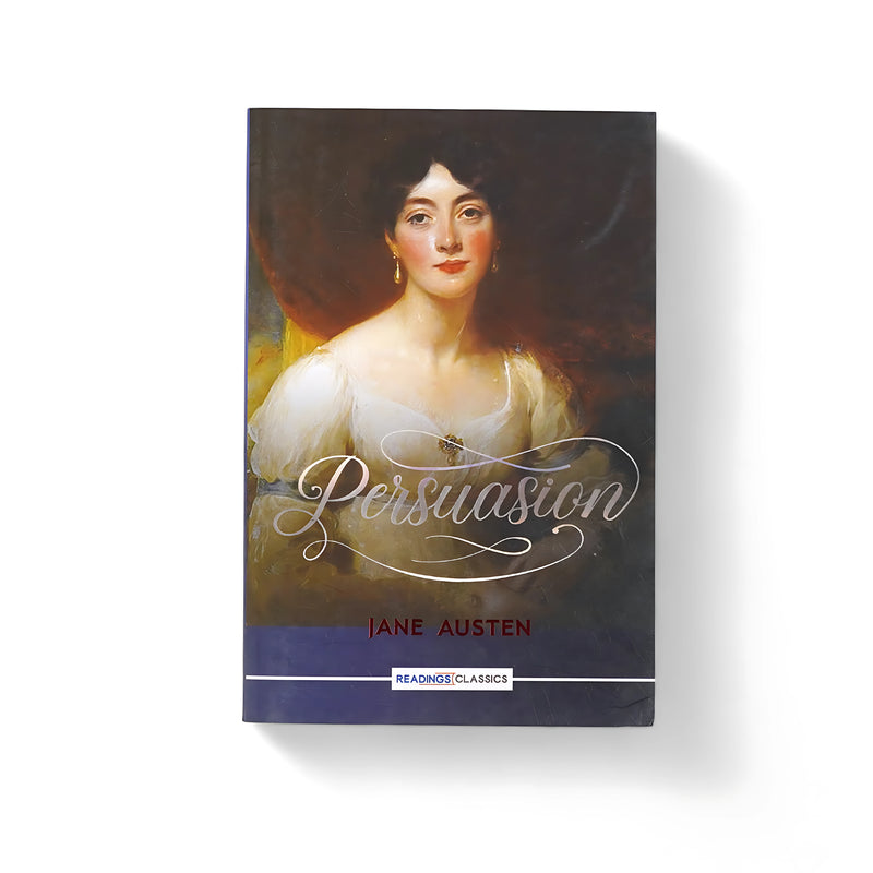 Cover of Persuasion by Jane Austen, featuring a classical portrait of a woman, symbolizing the introspection and emotional journey of the novel's protagonist, Anne Elliot.






