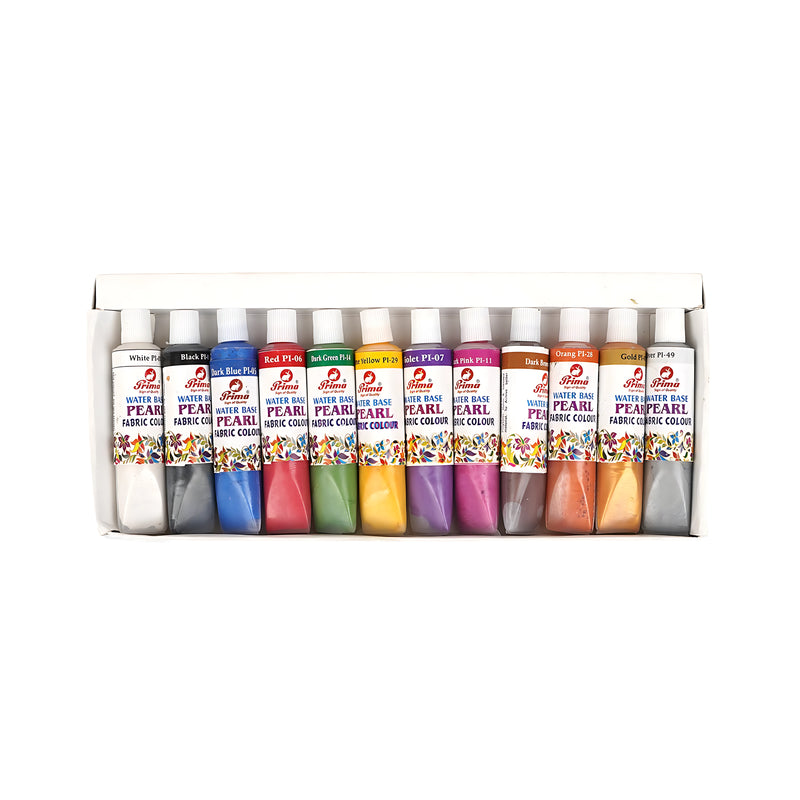 Prima Pearl Fabric Colors Set – Pearlescent Finish for Fabric Art