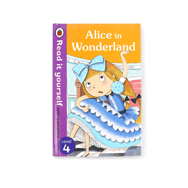 Cover of Read it Yourself with Ladybird: Alice in Wonderland, featuring Alice in a whimsical pose, inviting young readers into a magical journey in Wonderland.

