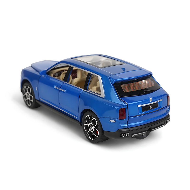 Rolls-Royce Cullinan Diecast Model - Stunning Blue Luxury SUV Miniature with Opening Doors and Realistic Interior