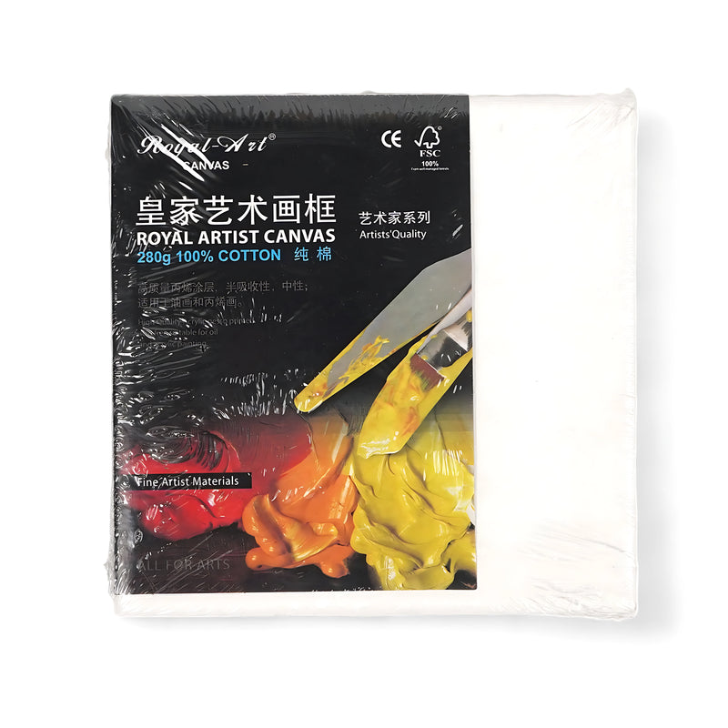Royal Artist Canvas – 280g ( square shape ) 100% Cotton, Premium Quality for Professional Artists