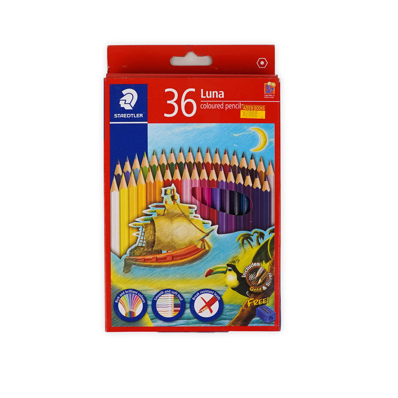 STAEDTLER Luna Coloured Pencils | Available in 12, 24, 36 & 48 Sets | Brilliant Colors & Soft Leads | Break-Resistant