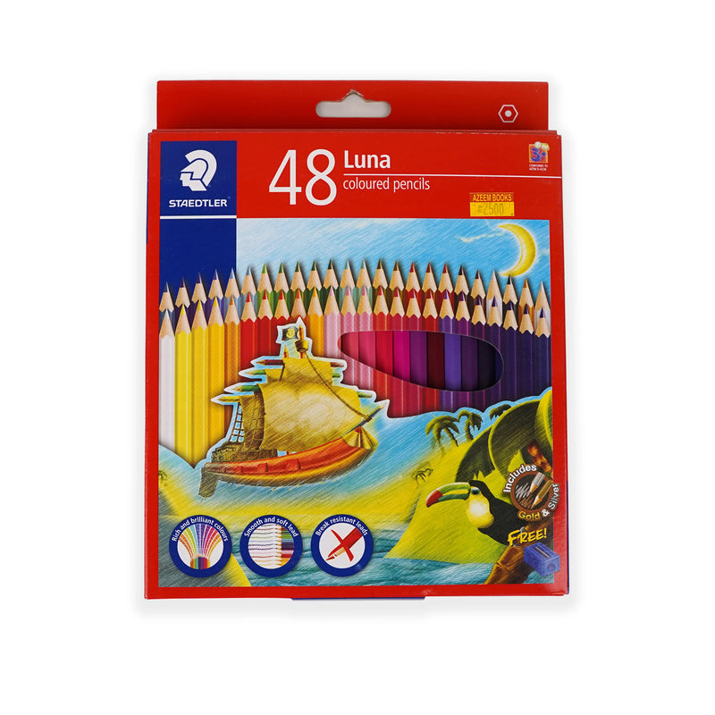 STAEDTLER Luna Coloured Pencils | Available in 12, 24, 36 & 48 Sets | Brilliant Colors & Soft Leads | Break-Resistant