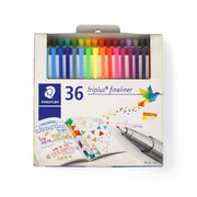 STAEDTLER Triplus Fineliner - Set of 36 colors perfect for detailed illustrations and precise writing.

