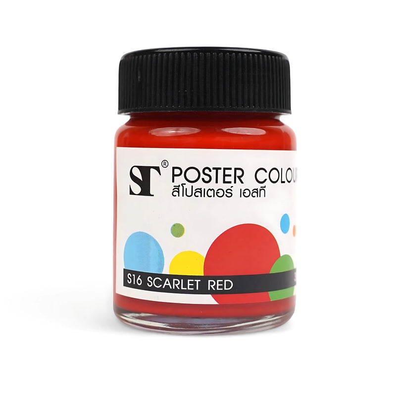 ST Poster Colour Individual Jars - High-Quality Pigmented Poster Paint
