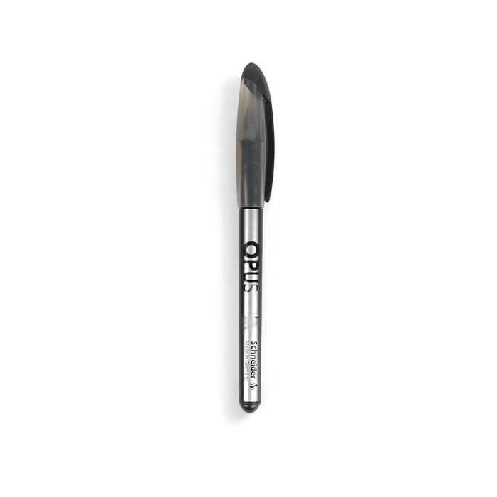 Schneider Opus Fountain Pen – Reinforced Steel Nib M (Made in Germany) | Lightweight Ink Pen with Ergonomic Rubber Grip