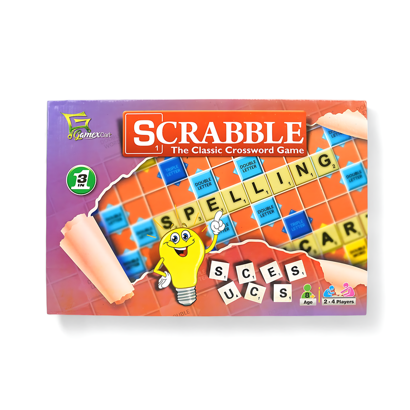Scrabble Classic Crossword Game – Fun Vocabulary and Spelling Challenge for All Ages ''